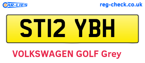 ST12YBH are the vehicle registration plates.