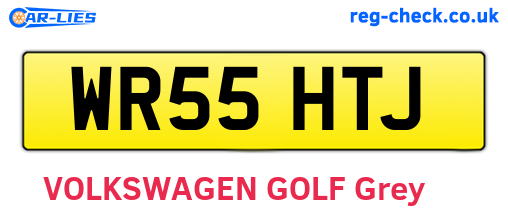 WR55HTJ are the vehicle registration plates.