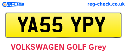 YA55YPY are the vehicle registration plates.