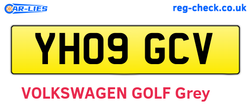 YH09GCV are the vehicle registration plates.