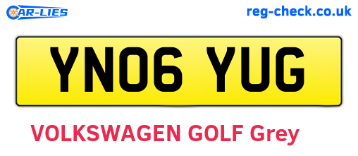 YN06YUG are the vehicle registration plates.