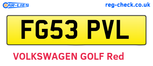 FG53PVL are the vehicle registration plates.