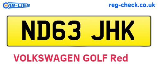 ND63JHK are the vehicle registration plates.