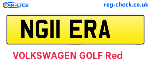 NG11ERA are the vehicle registration plates.