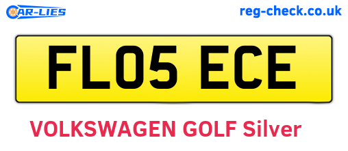 FL05ECE are the vehicle registration plates.