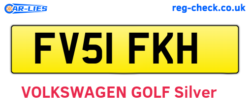 FV51FKH are the vehicle registration plates.