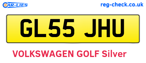 GL55JHU are the vehicle registration plates.