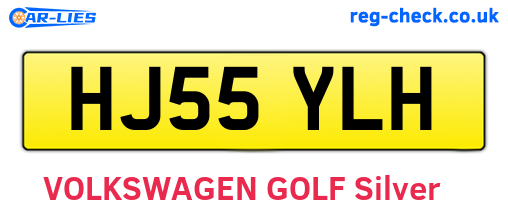 HJ55YLH are the vehicle registration plates.