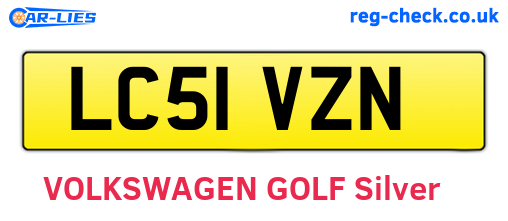 LC51VZN are the vehicle registration plates.