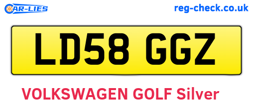 LD58GGZ are the vehicle registration plates.
