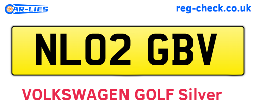 NL02GBV are the vehicle registration plates.