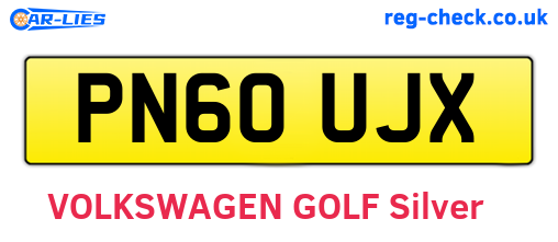 PN60UJX are the vehicle registration plates.