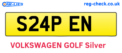 S24PEN are the vehicle registration plates.