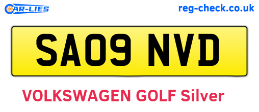 SA09NVD are the vehicle registration plates.