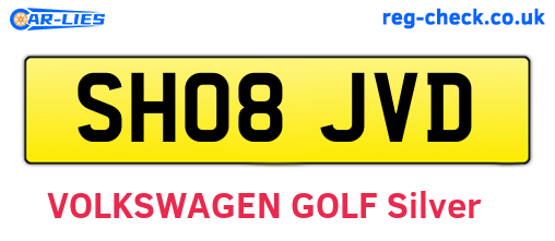 SH08JVD are the vehicle registration plates.