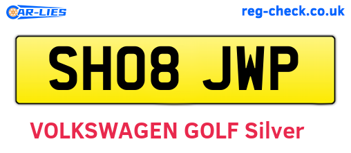 SH08JWP are the vehicle registration plates.