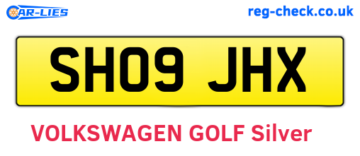 SH09JHX are the vehicle registration plates.