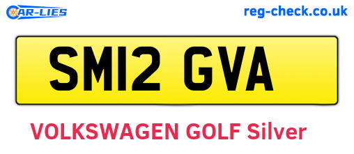 SM12GVA are the vehicle registration plates.