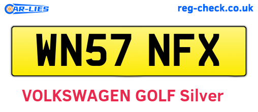 WN57NFX are the vehicle registration plates.