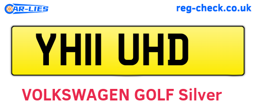 YH11UHD are the vehicle registration plates.
