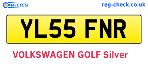YL55FNR are the vehicle registration plates.