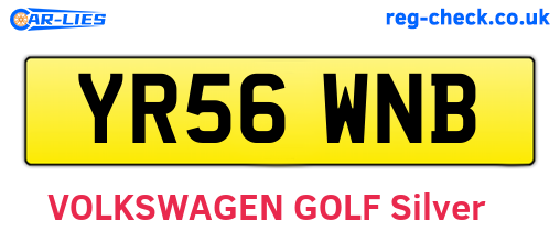 YR56WNB are the vehicle registration plates.