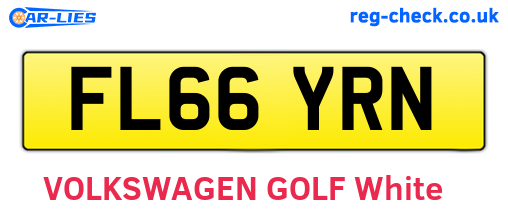 FL66YRN are the vehicle registration plates.