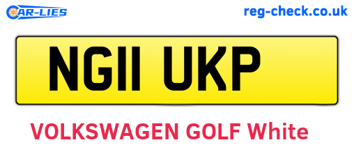 NG11UKP are the vehicle registration plates.