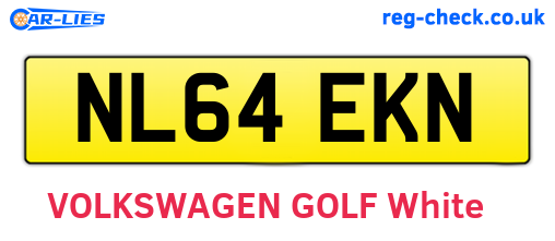 NL64EKN are the vehicle registration plates.