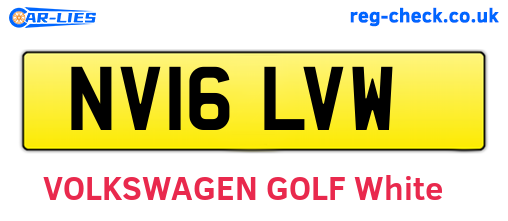 NV16LVW are the vehicle registration plates.