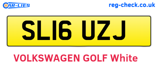 SL16UZJ are the vehicle registration plates.