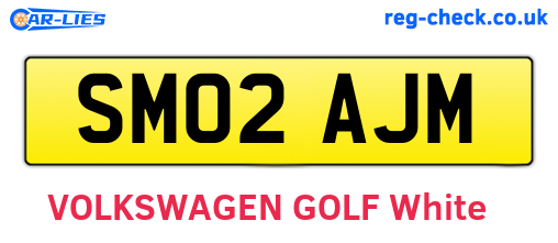 SM02AJM are the vehicle registration plates.