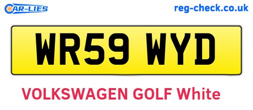 WR59WYD are the vehicle registration plates.