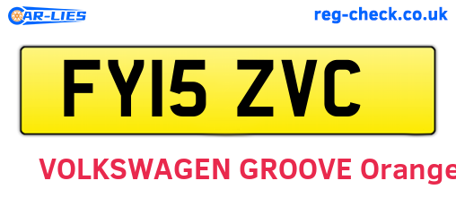 FY15ZVC are the vehicle registration plates.
