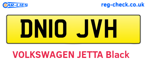 DN10JVH are the vehicle registration plates.