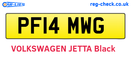 PF14MWG are the vehicle registration plates.