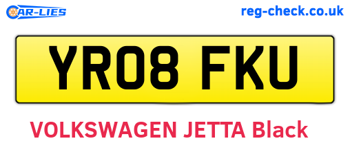 YR08FKU are the vehicle registration plates.