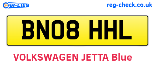 BN08HHL are the vehicle registration plates.