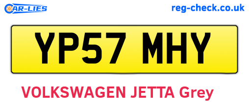 YP57MHY are the vehicle registration plates.