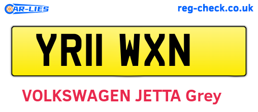 YR11WXN are the vehicle registration plates.