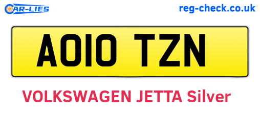 AO10TZN are the vehicle registration plates.