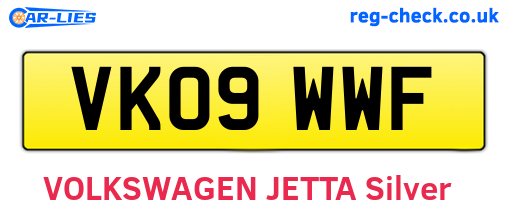VK09WWF are the vehicle registration plates.