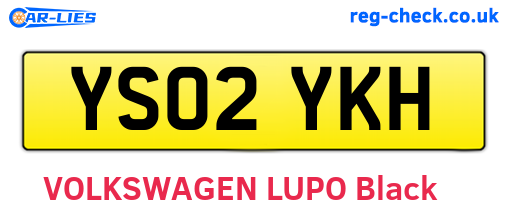 YS02YKH are the vehicle registration plates.
