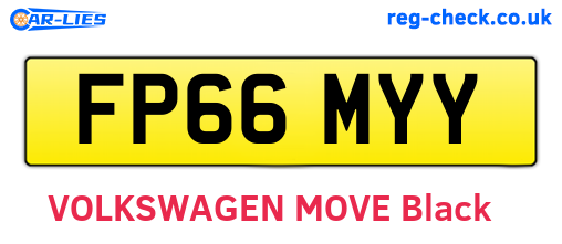 FP66MYY are the vehicle registration plates.