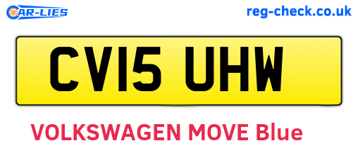 CV15UHW are the vehicle registration plates.