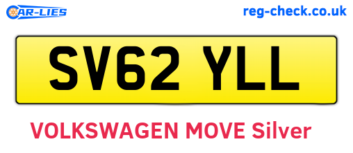SV62YLL are the vehicle registration plates.