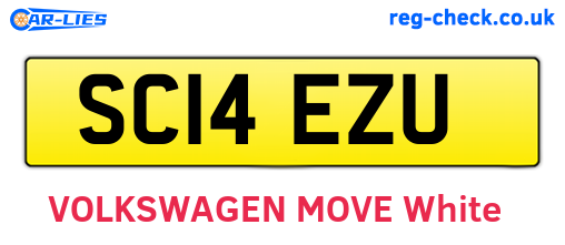 SC14EZU are the vehicle registration plates.