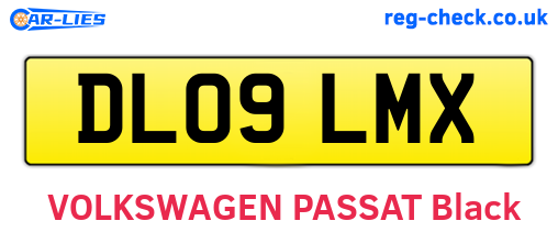 DL09LMX are the vehicle registration plates.