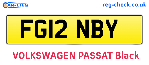 FG12NBY are the vehicle registration plates.