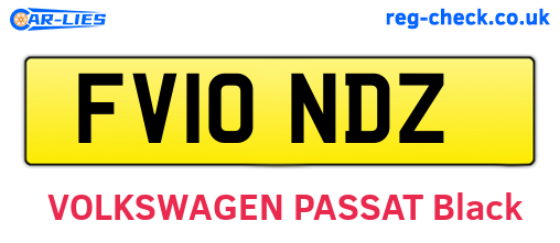 FV10NDZ are the vehicle registration plates.